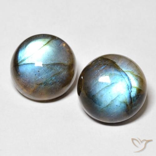 Achetez naturel 18,86ct multicolore labradorite gems, coupe roude, en provenance madagascar chez gemselect. en stock, livraison internationale!