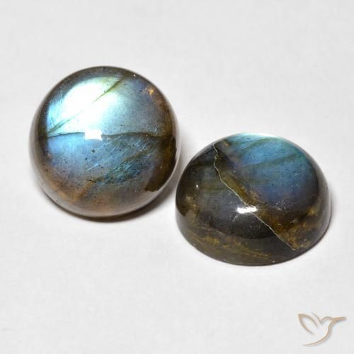 Achetez naturel 18,86ct multicolore labradorite gems, coupe roude, en provenance madagascar chez gemselect. en stock, livraison internationale!