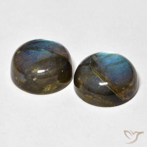 Achetez naturel 18,86ct multicolore labradorite gems, coupe roude, en provenance madagascar chez gemselect. en stock, livraison internationale!