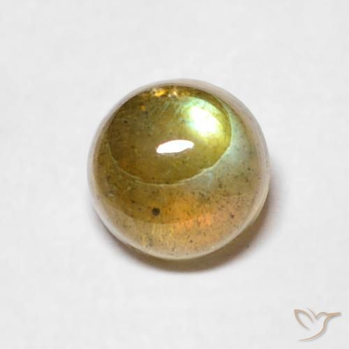 0.67ct Naturel Multicolore Labradorite, Tour, Translucide