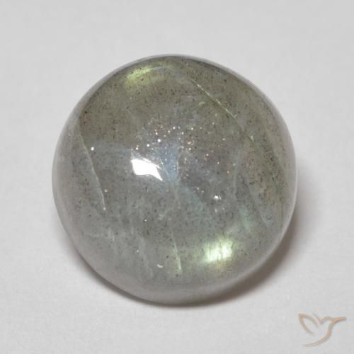 5.57ct Naturel Multicolore Labradorite, Tour, Translucide