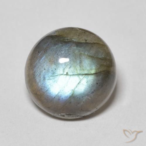 4.30ct Naturel Multicolore Labradorite, Tour, Translucide