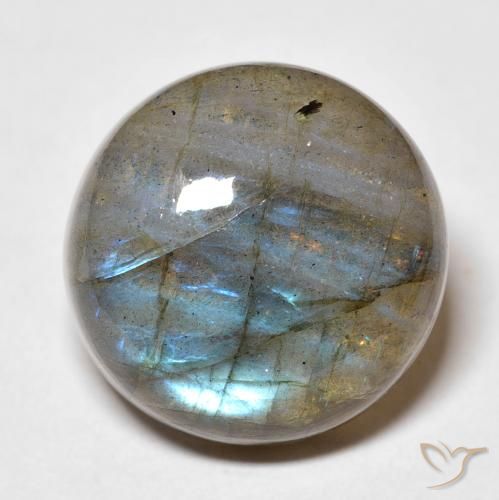 19.73ct Naturel Multicolore Labradorite, Tour, Translucide