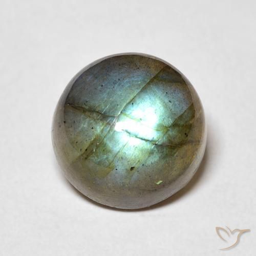 5.05ct Naturel Multicolore Labradorite, Tour, Translucide
