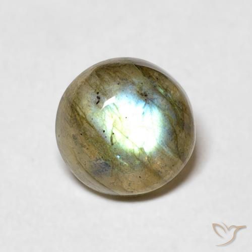 1.13ct Naturel Multicolore Labradorite, Tour, Translucide
