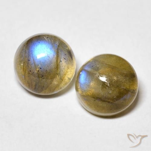 5.11ctw Naturel Multicolore Labradorite, Tour, Translucide