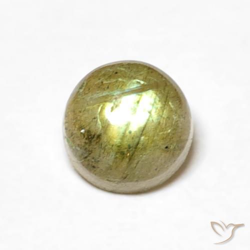 0.69ct Naturel Multicolore Labradorite, Tour, Translucide