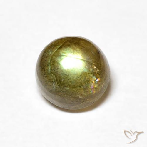0.57ct Naturel Multicolore Labradorite, Tour, Translucide