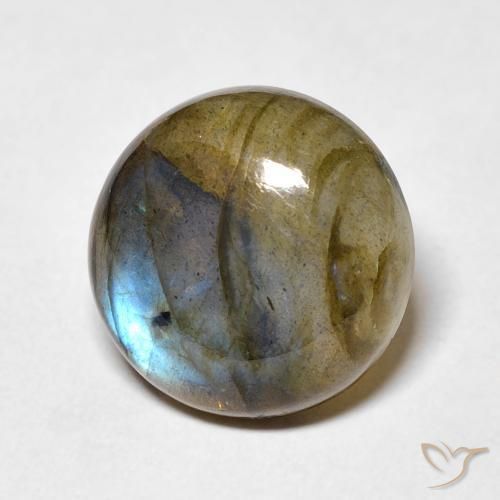 Labradorite Multicolore naturelle Tour, 7.62 ct, Translucide