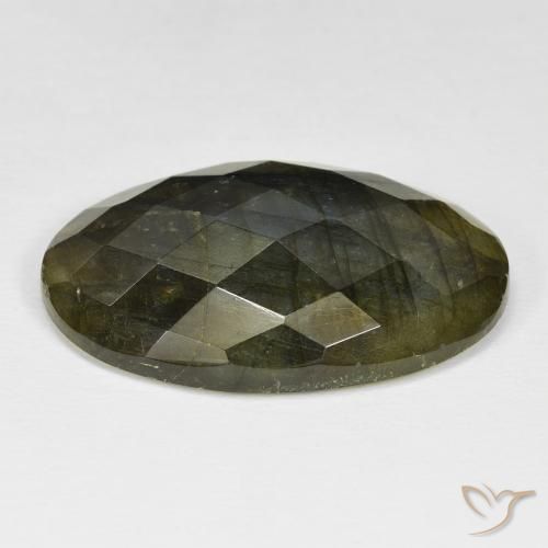 Labradorite Multicolore naturelle ovale, 31.65 ct, Opaque
