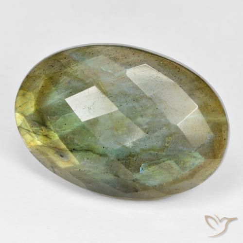 Labradorite Multicolore naturelle ovale, 32.68 ct, Opaque