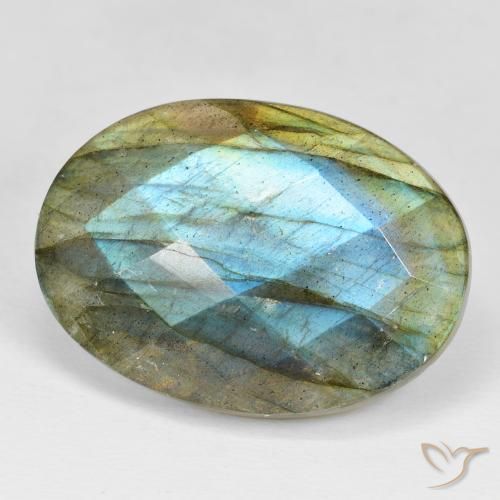 Labradorite Multicolore naturelle ovale, 35.35 ct, Opaque