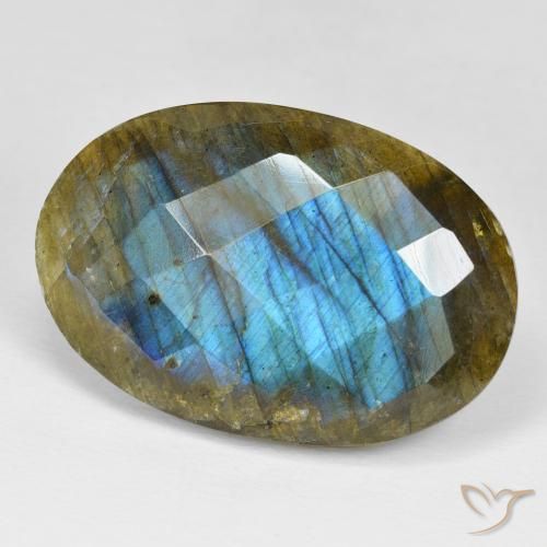 Labradorite Multicolore naturelle ovale, 39.69 ct, Opaque