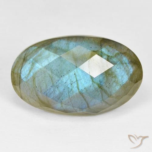 22.38ct Naturel Multicolore Labradorite, ovale, Opaque