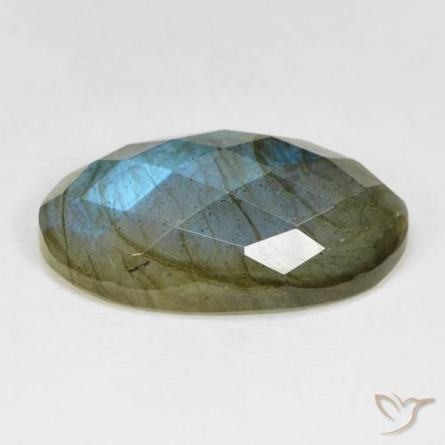 Labradorite Multicolore naturelle ovale, 22.38 ct, Opaque