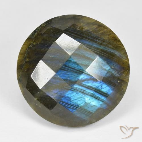 40.65ct Naturel Multicolore Labradorite, Tour, Opaque