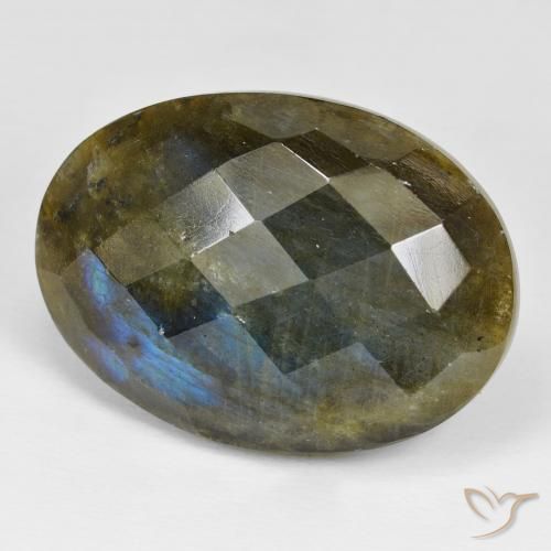 Labradorite Multicolore naturelle ovale, 45.71 ct, Opaque