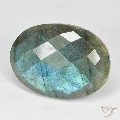 Labradorite Multicolore naturelle ovale, 20.14 ct, Opaque