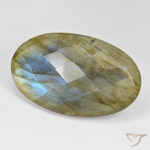 Labradorite Multicolore naturelle ovale, 41.48 ct, Opaque