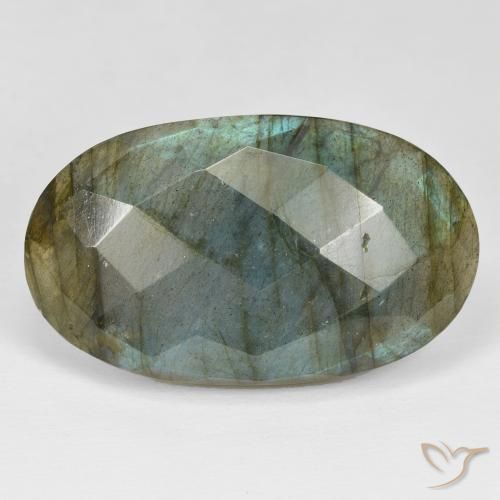 42.82ct Naturel Multicolore Labradorite, ovale, Opaque