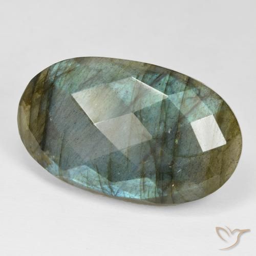 Labradorite Multicolore naturelle ovale, 42.82 ct, Opaque