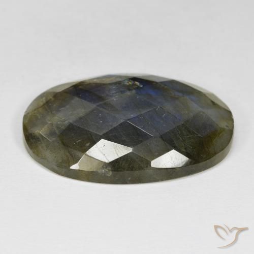 Labradorite Multicolore naturelle ovale, 28.97 ct, Opaque