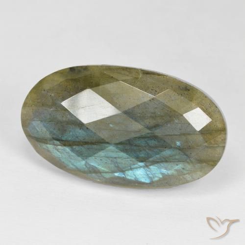 Labradorite Multicolore naturelle ovale, 24.29 ct, Opaque