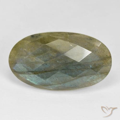 Labradorite Multicolore naturelle ovale, 24.29 ct, Opaque