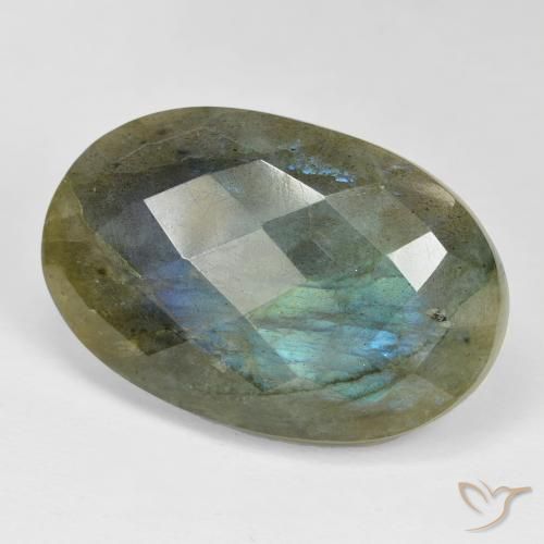 Labradorite Multicolore naturelle ovale, 30.17 ct, Opaque