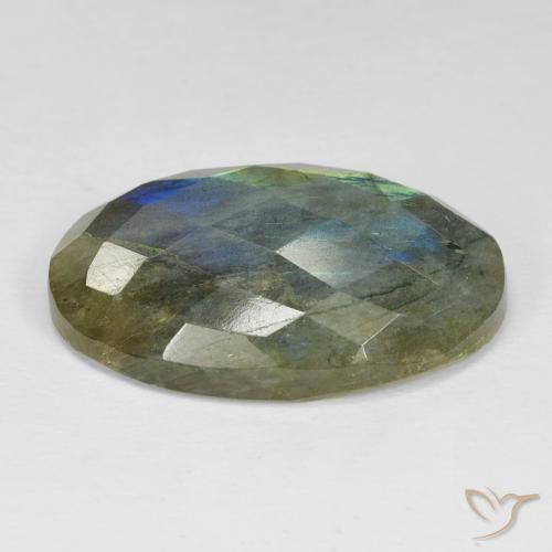 Labradorite Multicolore naturelle ovale, 30.17 ct, Opaque