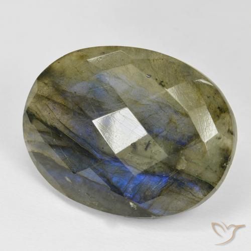 Labradorite Multicolore naturelle ovale, 31.10 ct, Opaque