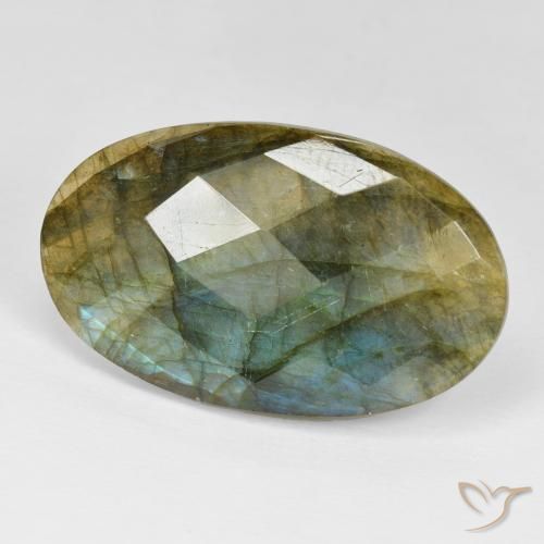 Labradorite Multicolore naturelle ovale, 23.03 ct, Opaque
