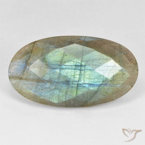22.80ct Naturel Multicolore Labradorite, ovale, Opaque