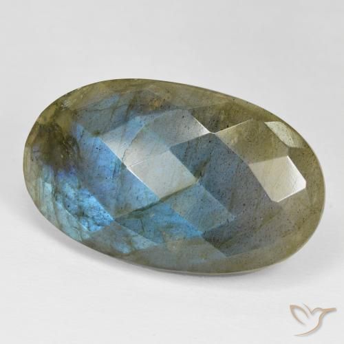 Labradorite Multicolore naturelle ovale, 34.01 ct, Opaque