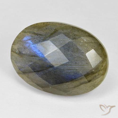Labradorite Multicolore naturelle ovale, 26.35 ct, Opaque