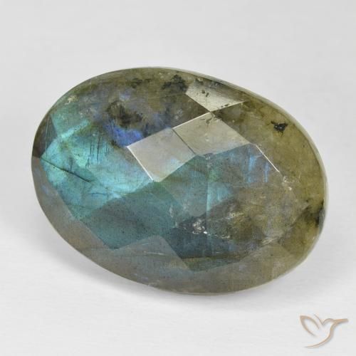 Labradorite Multicolore naturelle ovale, 24.18 ct, Opaque