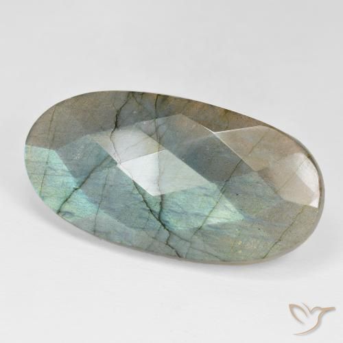 Labradorite Multicolore naturelle ovale, 40.87 ct, Opaque