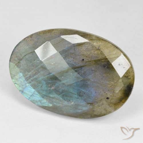 Labradorite Multicolore naturelle ovale, 37.43 ct, Opaque