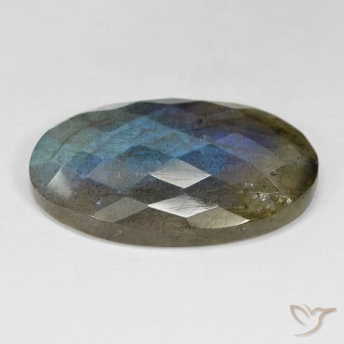 Labradorite Multicolore naturelle ovale, 37.43 ct, Opaque