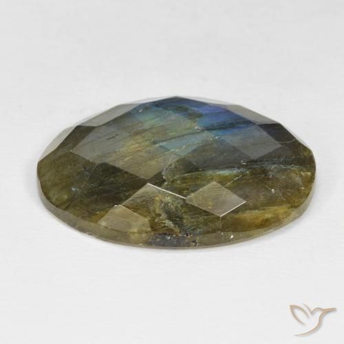 Labradorite Multicolore naturelle ovale, 18.53 ct, Opaque