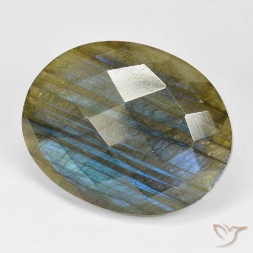 Labradorite Multicolore naturelle ovale, 23.31 ct, Opaque