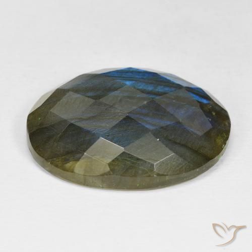 Labradorite Multicolore naturelle ovale, 23.31 ct, Opaque