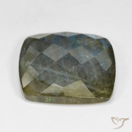Labradorite Multicolore naturelle Coussin, 28.56 ct, Opaque