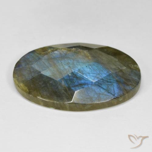 Labradorite Multicolore naturelle ovale, 36.40 ct, Opaque