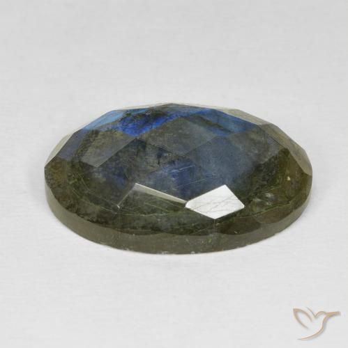 Labradorite Multicolore naturelle ovale, 16.89 ct, Opaque