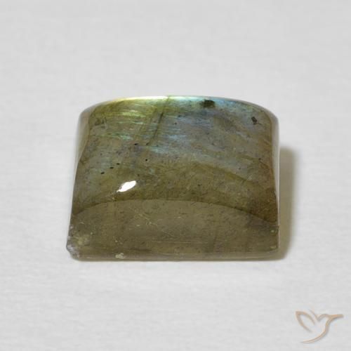 Labradorite Multicolore naturelle Baquette, 3.53 ct, Translucide