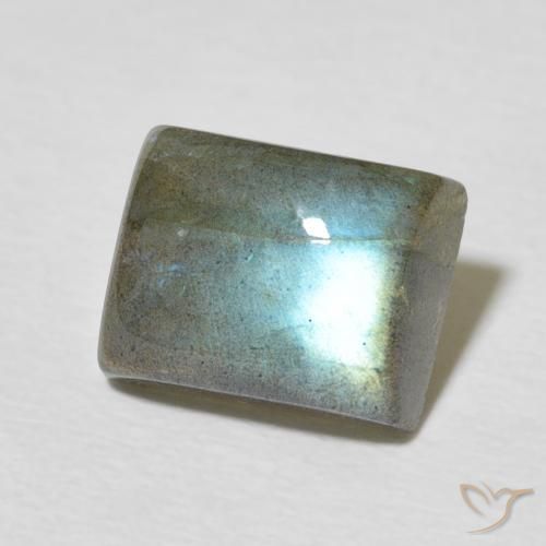 Labradorite Multicolore naturelle Baquette, 3.20 ct, Translucide