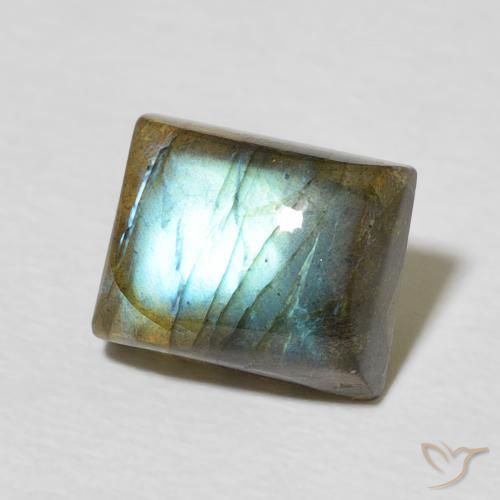 Labradorite Multicolore naturelle Baquette, 3.13 ct, Translucide