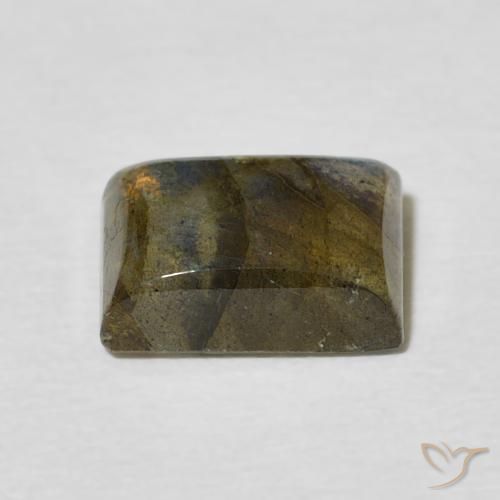 Labradorite Multicolore naturelle Baquette, 2.47 ct, Translucide