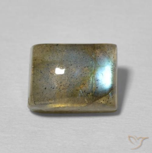 3.48ct Naturel Multicolore Labradorite, Baquette, Translucide
